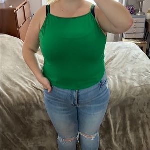 Green summer top